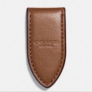 Coach Leather Money Clip